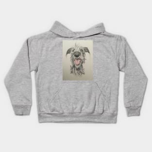 Scruffy Lurcher Kids Hoodie